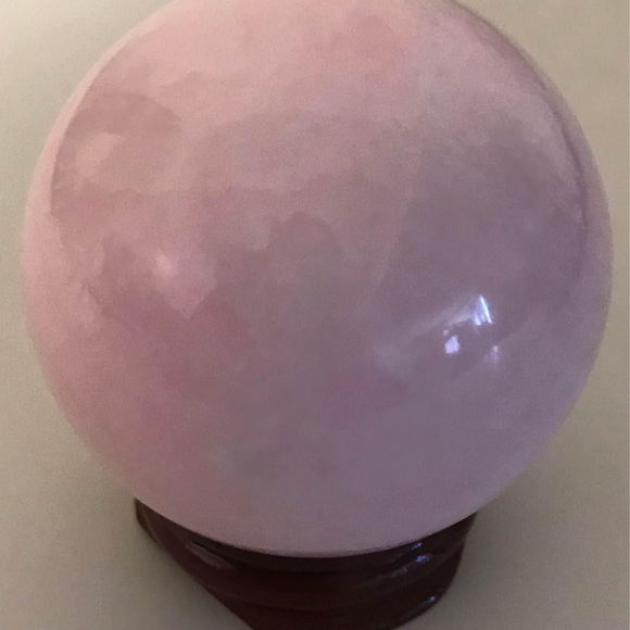 Pink Opal crystal gemstone sphere - Picture 3 of 6